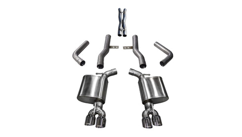 CORSA XTREME SOUND LEVEL CAT-BACK TWIN 3.5 IN TIPS 17+ CHALLENGER R/T 5.7